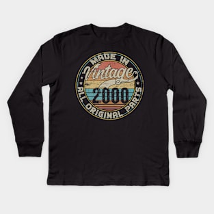 Classic 20th Birthday Gift For Men Women Vintage 2000 Kids Long Sleeve T-Shirt